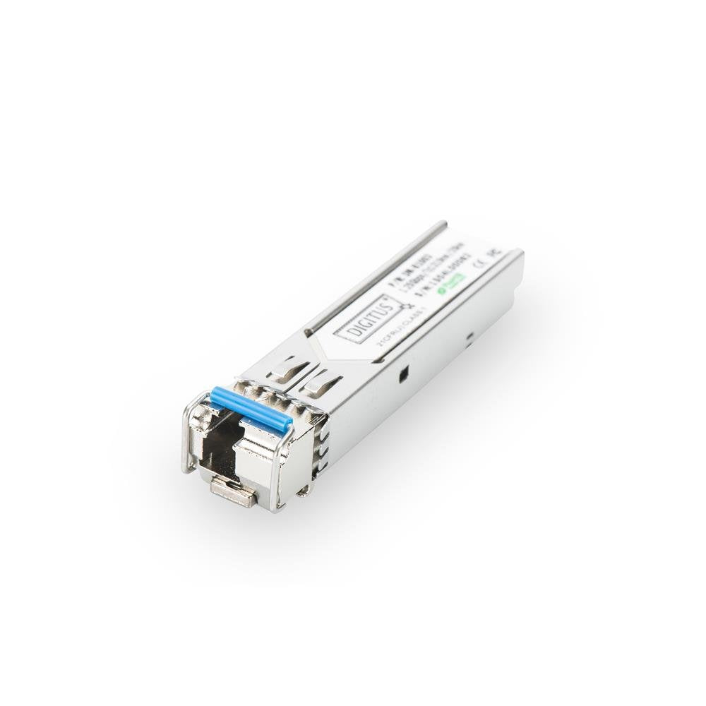 DIGITUS Gigabit SFP Modul, Mini GBIC, Singlemode, LC Simplex (BiDi), Tx 1310nm / Rx 1550nm, 20 km, 1.25 Gbit/s