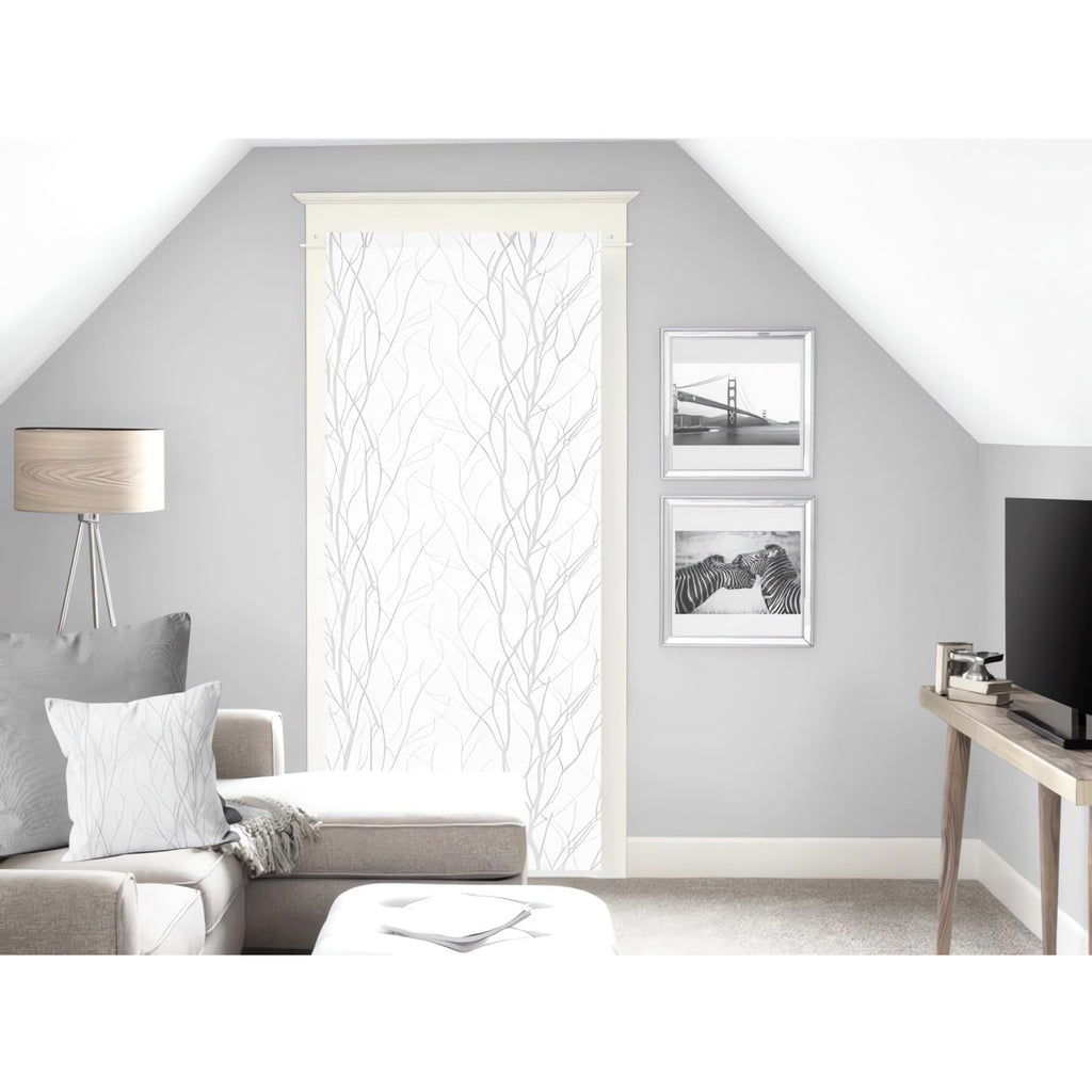 Soleil d'ocre Scheibengardine "Liane", Polyester, weiß, 90 x 200 cm