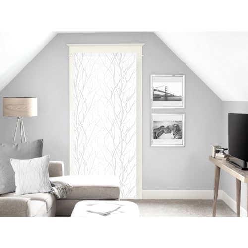 Soleil d'ocre Scheibengardine "Liane", Polyester, weiß, 90 x 200 cm