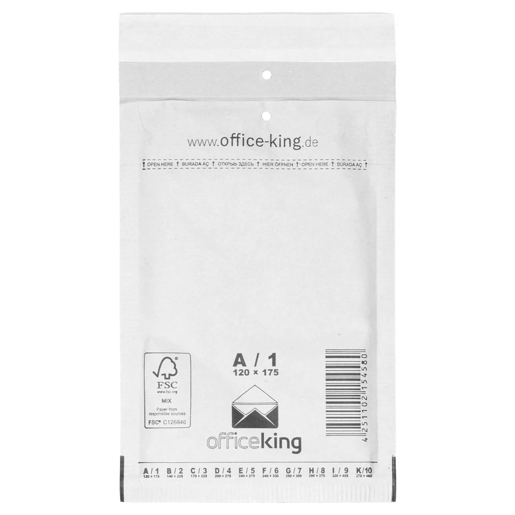 verpacking 200 Luftpolsterversandumschläge A1 weiß 120 x 175 mm DIN A6 Luftpolster Verpackung Polsterumschläge Briefumschläge gepolstert