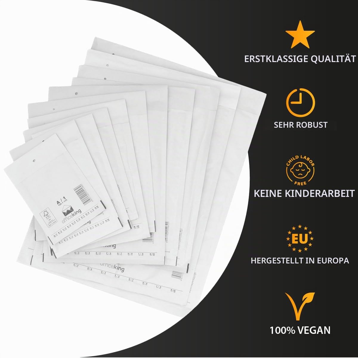 verpacking 200 Luftpolsterversandumschläge A1 weiß 120 x 175 mm DIN A6 Luftpolster Verpackung Polsterumschläge Briefumschläge gepolstert