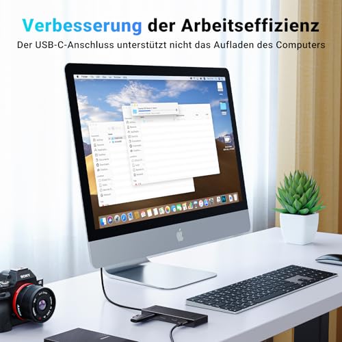UGREEN USB C Hub 10 Gbps, Adapter mit 4*USB C 3.2 Ports (30cm)