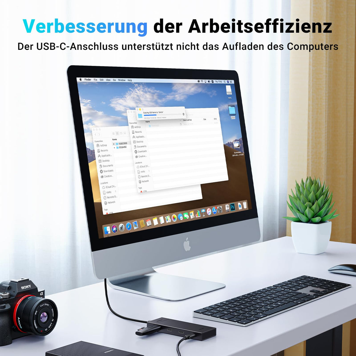 UGREEN USB C Hub 10 Gbps, Adapter mit 4*USB C 3.2 Ports (30cm)