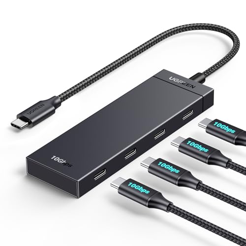 UGREEN USB C Hub 10 Gbps, Adapter mit 4*USB C 3.2 Ports (30cm)