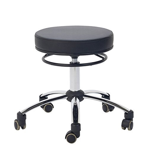Teqler T-135362schwarz Rollhocker mit Ringauslöser