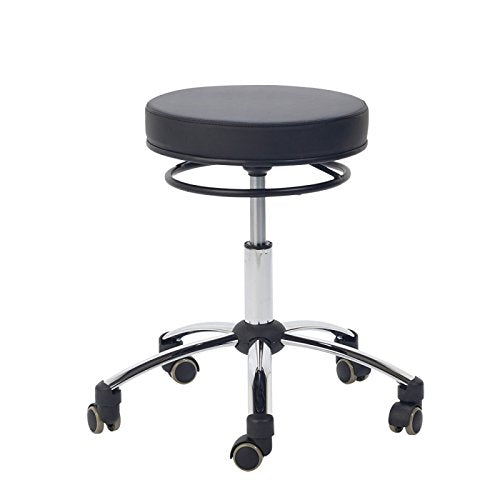 Teqler T-135362schwarz Rollhocker mit Ringauslöser