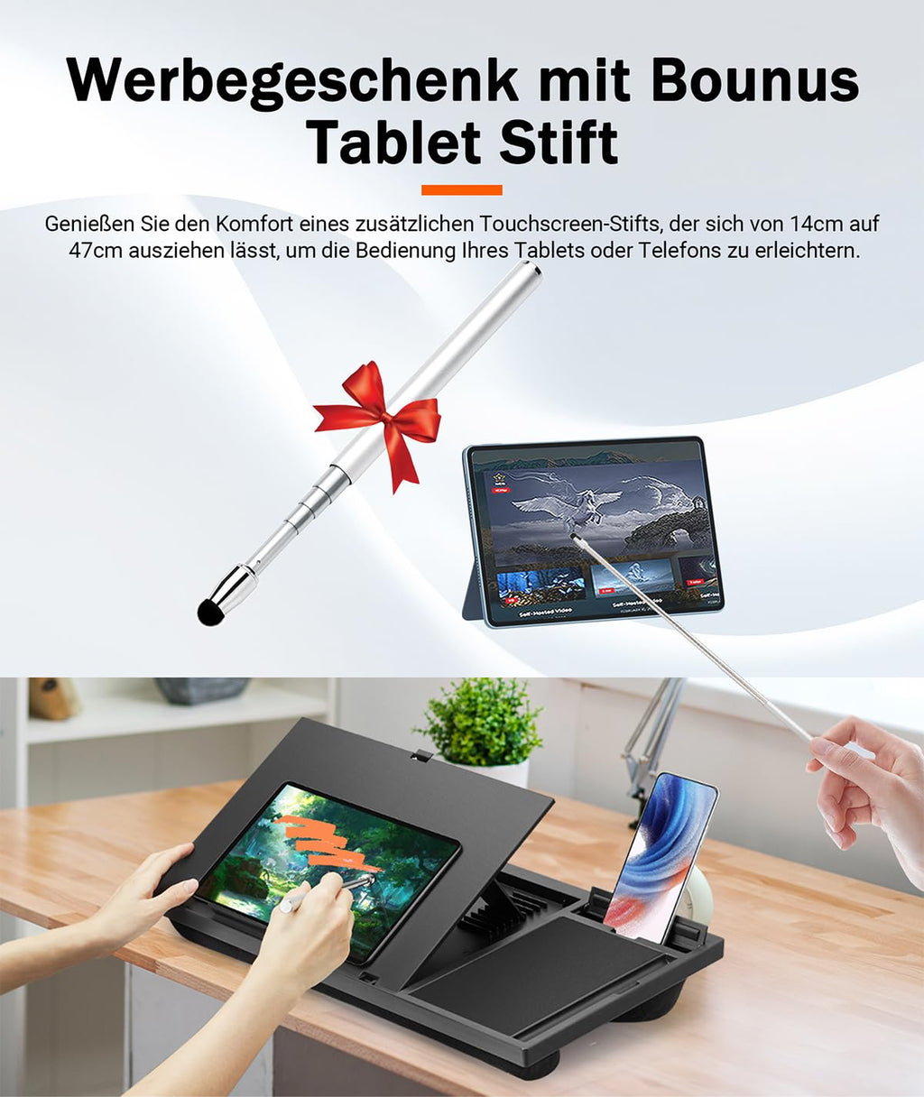Ecognomic Laptopkissen Knietablett, Laptop Unterlage Schoß für Bett & Sofa, Value Packed mit einem Tables Stylus Pen. Für Notebooks von 13 bis 16,5 Zoll