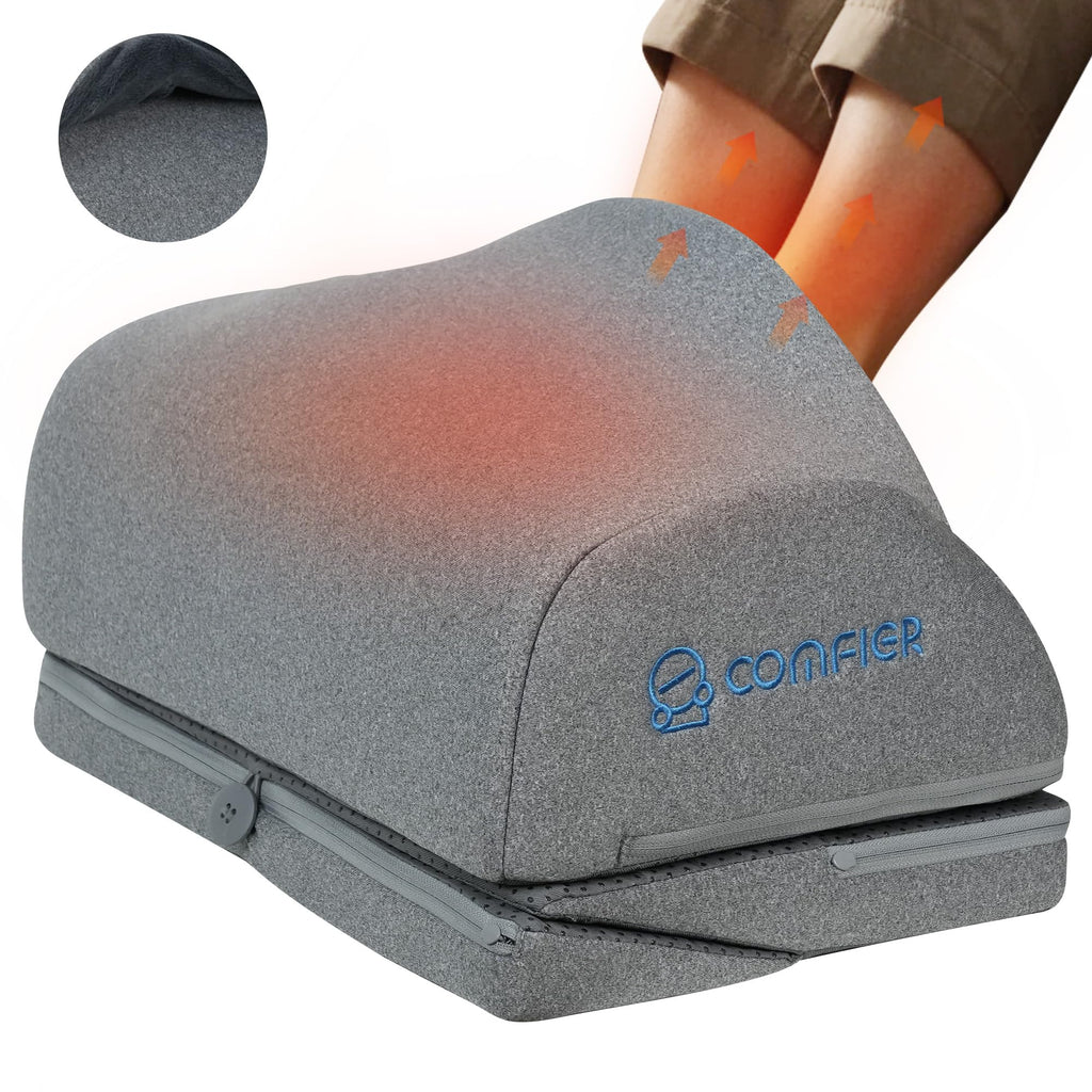 COMFIER Ergonomische Fußstütze für Schreibtisch mit Vibration und Wärme