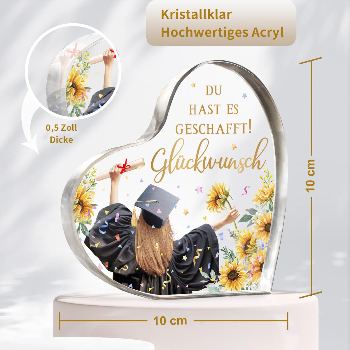 Abitur 2026 Geschenke, Abschluss Geschenk, Acryl Briefbeschwerer