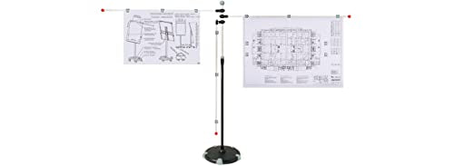 MAUL Planhalter A0 mobil silber höhenverstellbar mit Rollen
