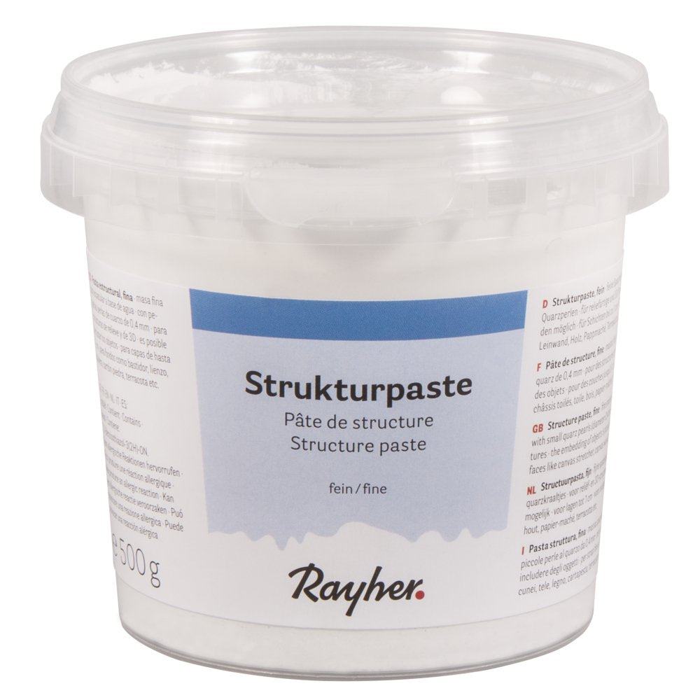 Rayher 38238000 Strukturpaste, fein, Dose 500g