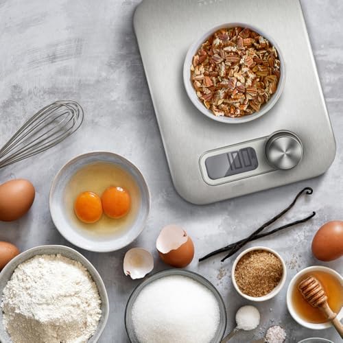 CASO Kitchen Energy Design Küchenwaage, Testsieger Haus & Garten Test, batterielose Nutzung durch kinetische Energie, bis 5 kg in 1 g-Schritten
