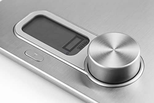 CASO Kitchen Energy Design Küchenwaage, Testsieger Haus & Garten Test, batterielose Nutzung durch kinetische Energie, bis 5 kg in 1 g-Schritten