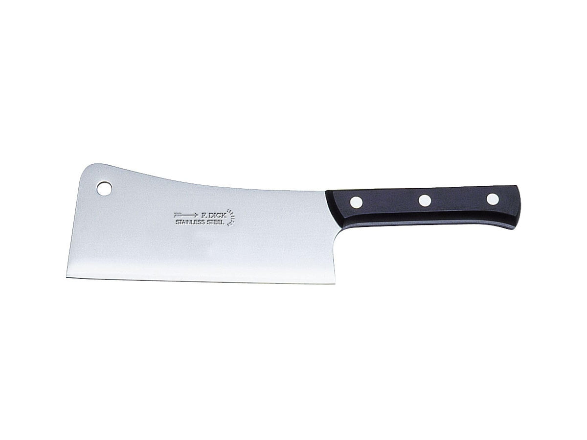 F. DICK Ladenspalter 20 cm - rostfrei, Klinge extra scharf, 56 HRC, Spalter stabiler Griff hygienisch - Spezialstahl Küchenspalter - Profi Messer - 92098200, Silber