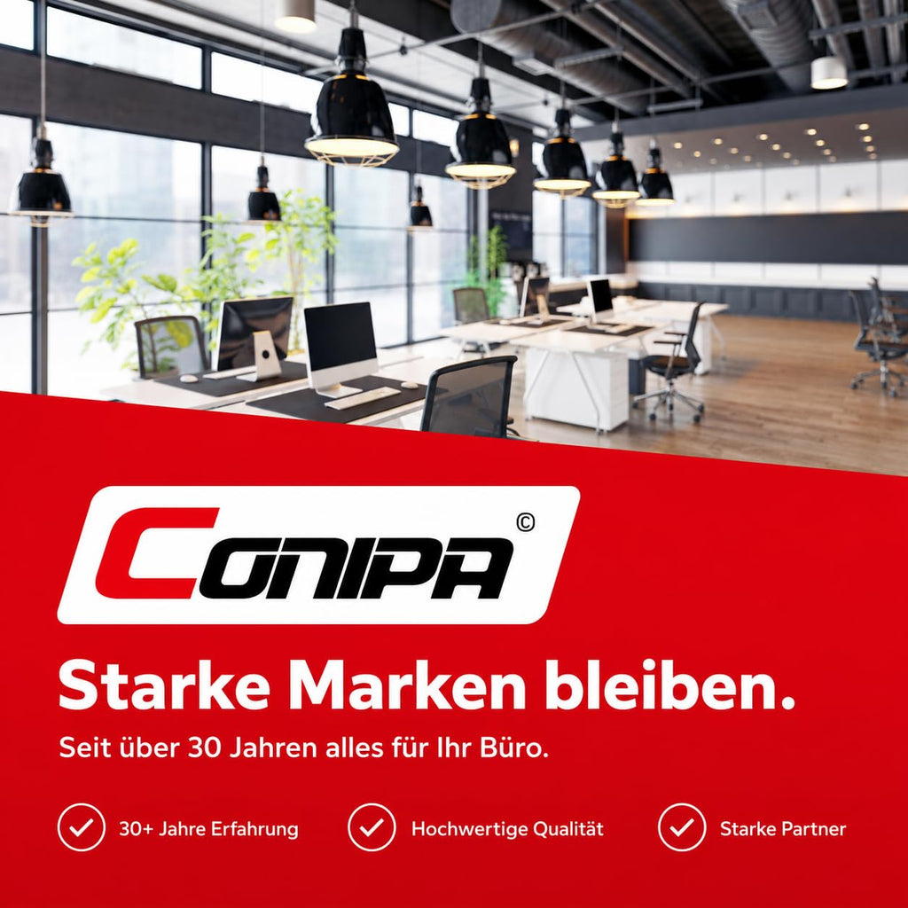 Conipa Hängemappen DIN A4, 25 Stück, Recycling-Karton Braun, Blauer Engel