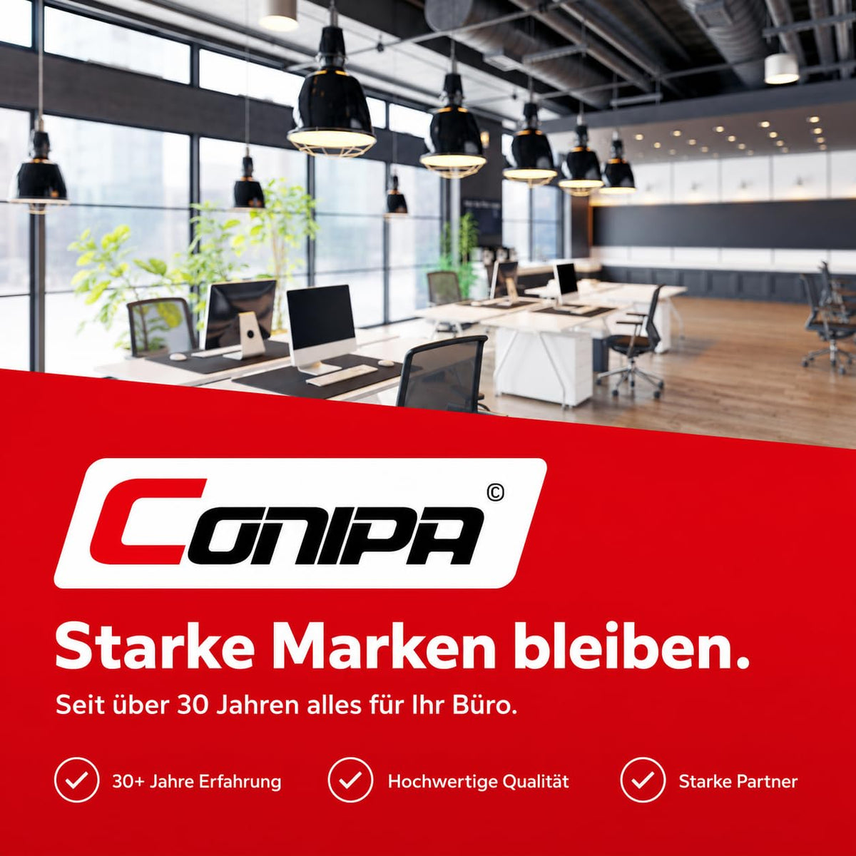 Conipa Hängemappen DIN A4, 25 Stück, Recycling-Karton Braun, Blauer Engel