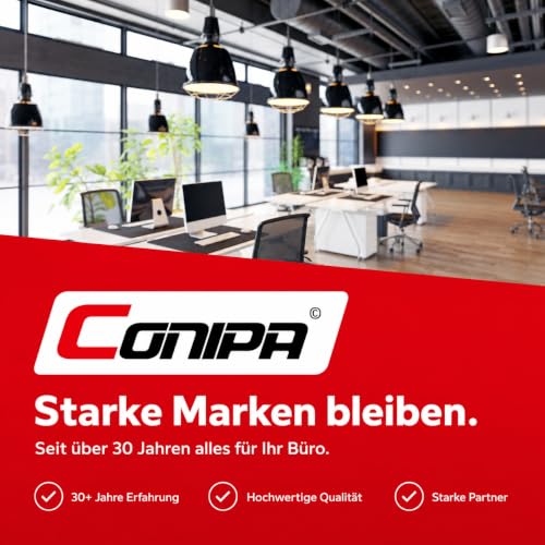 Conipa Hängemappen DIN A4, 25 Stück, Recycling-Karton Braun, Blauer Engel