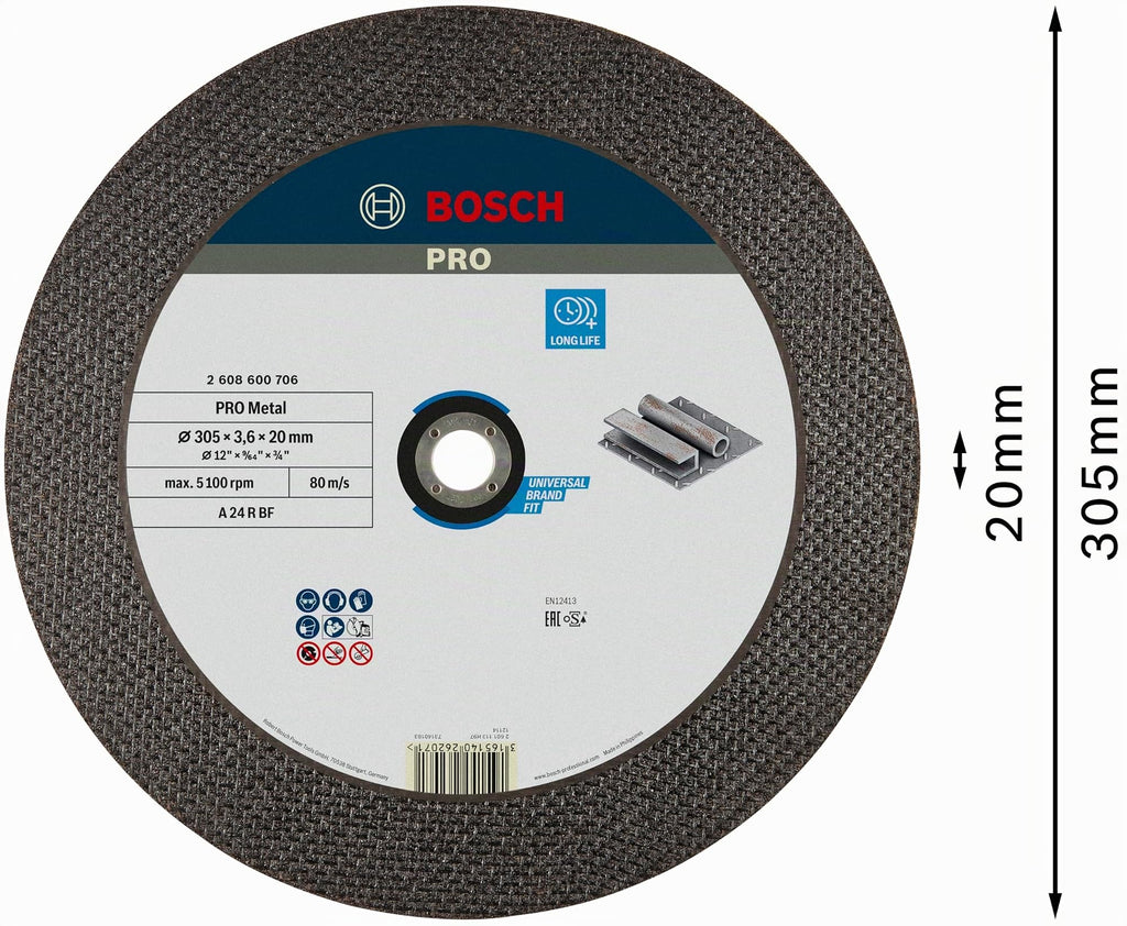 Bosch PRO Metal Trennscheibe, 300 x 3,5 x 20 mm