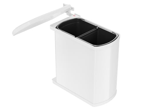 Hailo AS Duo 8/8 3416001 Einbau Abfallsammler Weiß