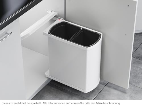 Hailo AS Duo 8/8 3416001 Einbau Abfallsammler Weiß