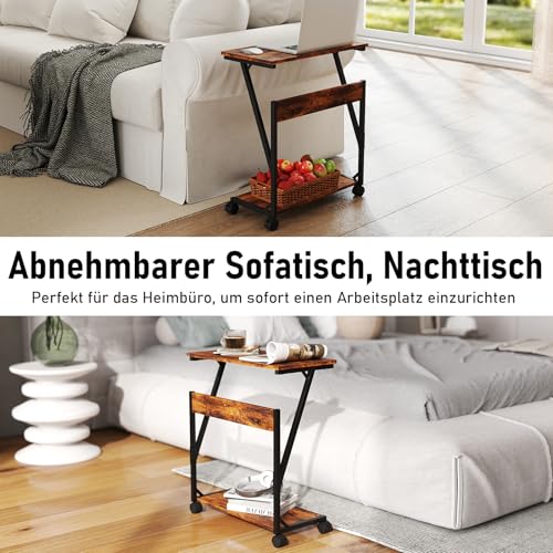 Computer Tower Ständer, Höhenverstellbarer CPU Stand, CPU Halter PC Regal mit Rollen, Druckerständer unter Schreibtisch, 2 Schicht Computer Ständer Drucker Cart