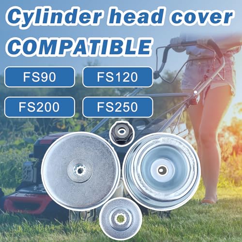 Laufteller Zubehör Kit für STIHL FS55 FS55R FS36 FS44 FS56 FS80 FS90 FS120 FS200 FS250 Motorsense, AUMEL Stoß Teller + Laufteller + Druckscheibe + Adaptermutter Freischneider Ersatzteile 4 in 1