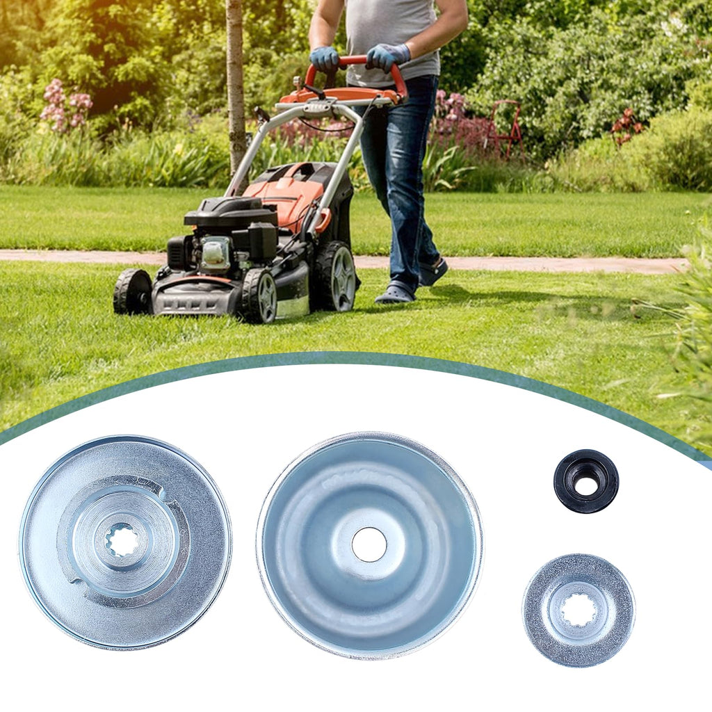 Laufteller Zubehör Kit für STIHL FS55 FS55R FS36 FS44 FS56 FS80 FS90 FS120 FS200 FS250 Motorsense, AUMEL Stoß Teller + Laufteller + Druckscheibe + Adaptermutter Freischneider Ersatzteile 4 in 1