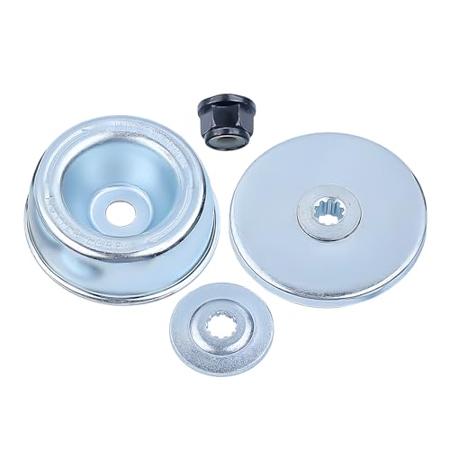 Laufteller Zubehör Kit für STIHL FS55 FS55R FS36 FS44 FS56 FS80 FS90 FS120 FS200 FS250 Motorsense, AUMEL Stoß Teller + Laufteller + Druckscheibe + Adaptermutter Freischneider Ersatzteile 4 in 1