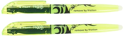Pilot Pen 4136005B2 - Frixion Textmarker 2er Packung, radierbar, 2 x gelb