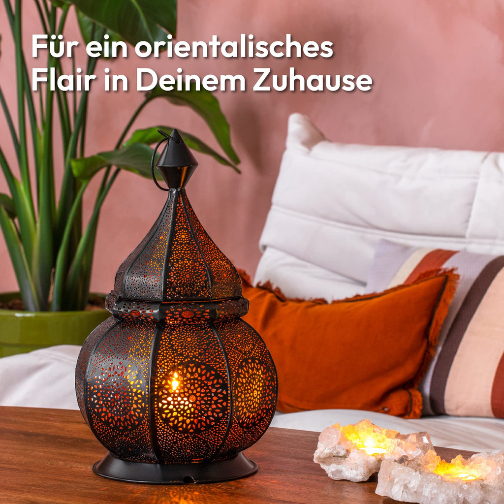 Gadgy Orientalische Laterne Marokkanische Lampe Metall 36 cm