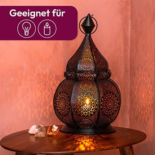 Gadgy Orientalische Laterne Marokkanische Lampe Metall 36 cm