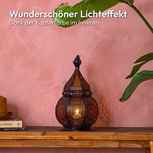 Gadgy Orientalische Laterne Marokkanische Lampe Metall 36 cm
