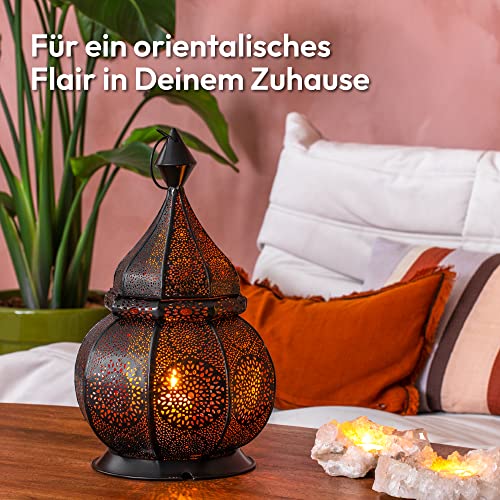 Gadgy Orientalische Laterne Marokkanische Lampe Metall 36 cm