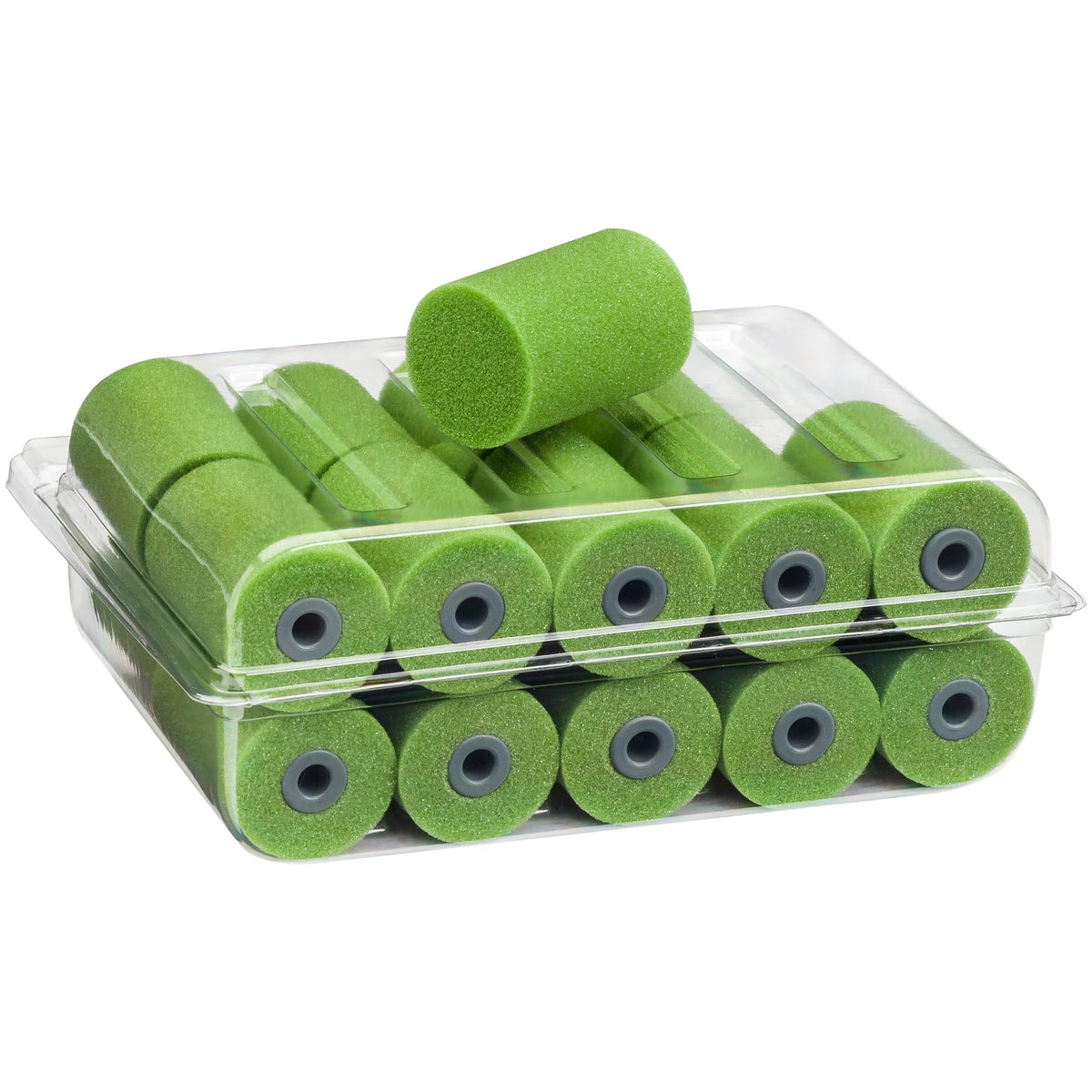 Colorus Lackierwalzen Set 20x Schaumstoff 5 cm gerade mit Farbwalzenbügel
