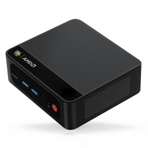 Beelink SER5 Mini PC AMD Ryzen 5 5500U(6C/12T, bis zu 4.3 GHz) 16GB DDR4 RAM 480GB M.2 NVME SSD Mini Computer Windows 11 Pro, Triple Display 4K@60Hz HDMI, DP, USB-C, 2.5G LAN,WiFi6,BT5.2