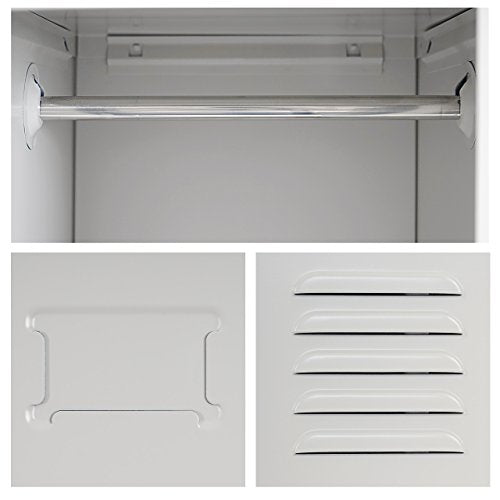 Mendler Spind Boston T163 180x30x50cm - grau