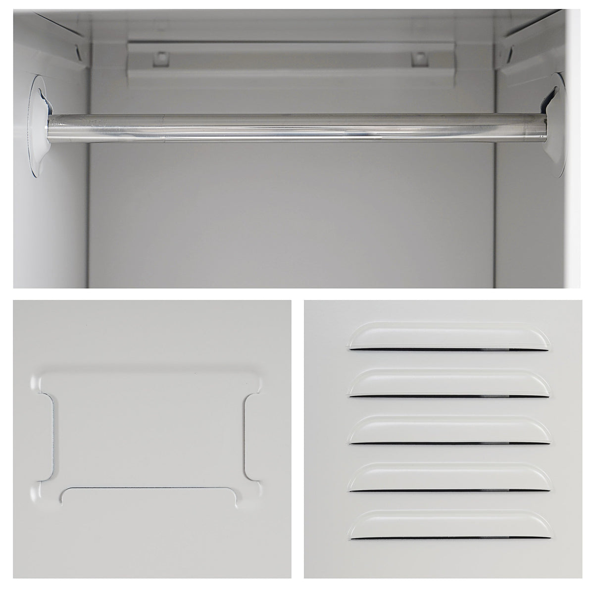 Mendler Spind Boston T163 180x30x50cm - grau