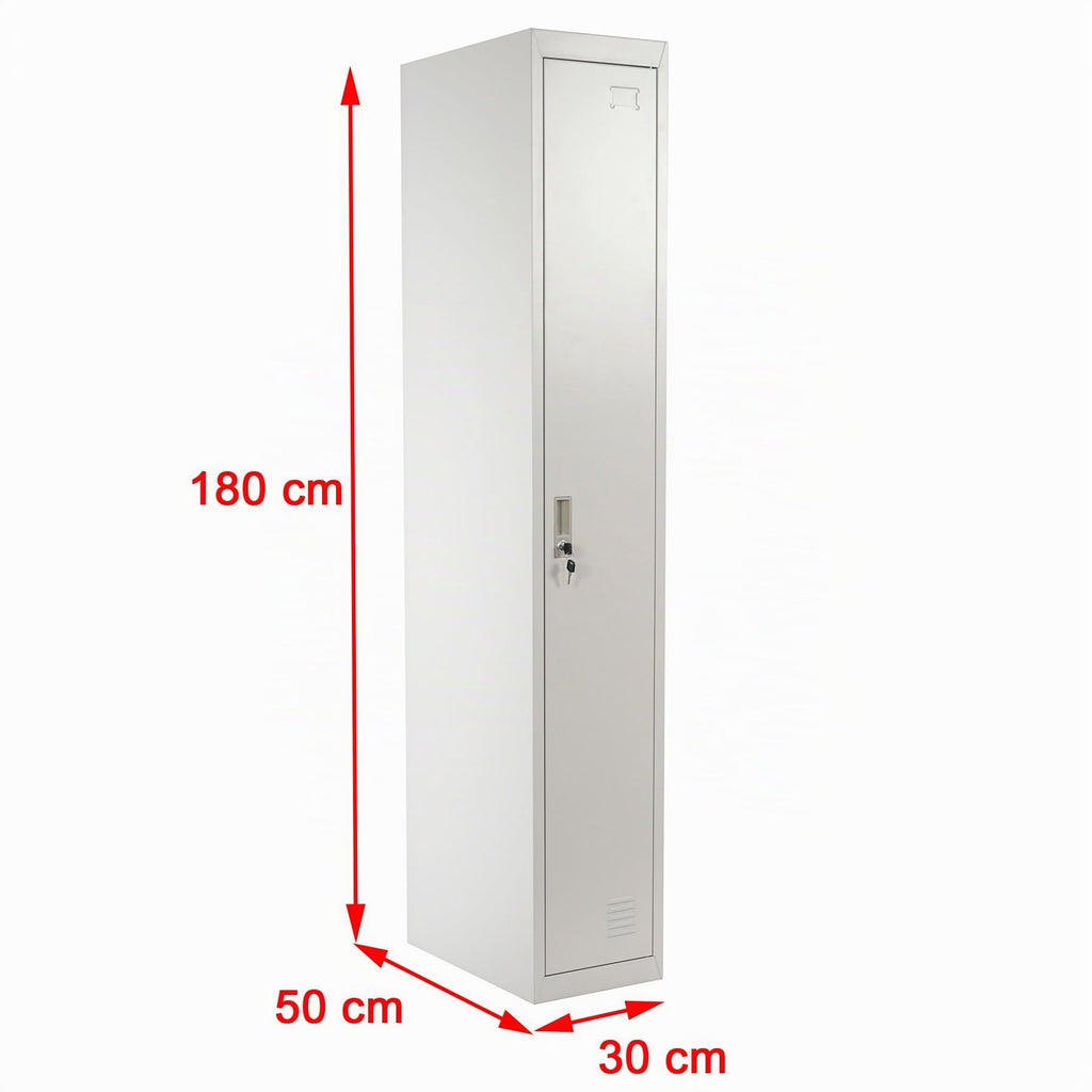 Mendler Spind Boston T163 180x30x50cm - grau