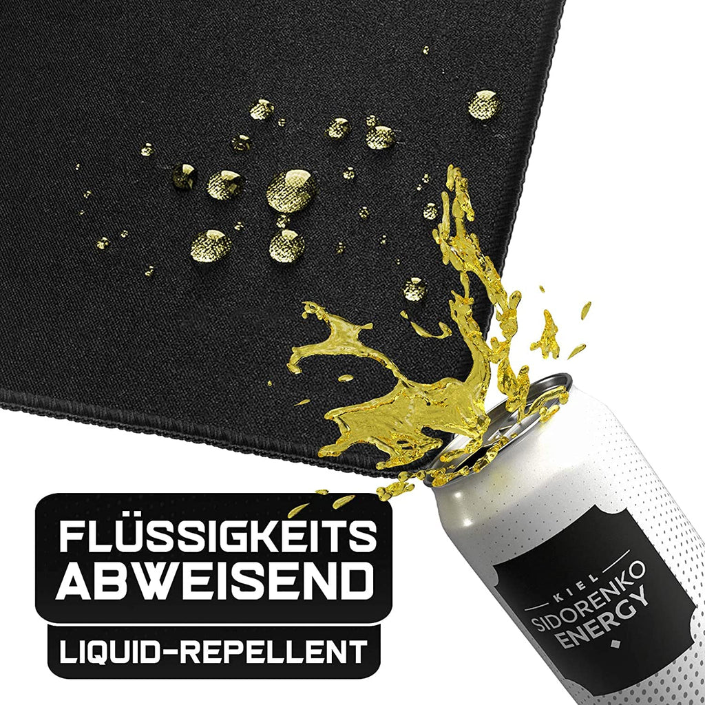 Sidorenko Gaming Mauspad XXL in schwarz - Großes Mousepad XXL 900x400mm