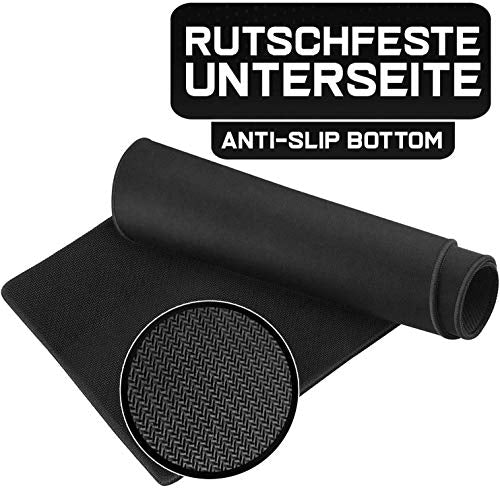 Sidorenko Gaming Mauspad XXL in schwarz - Großes Mousepad XXL 900x400mm