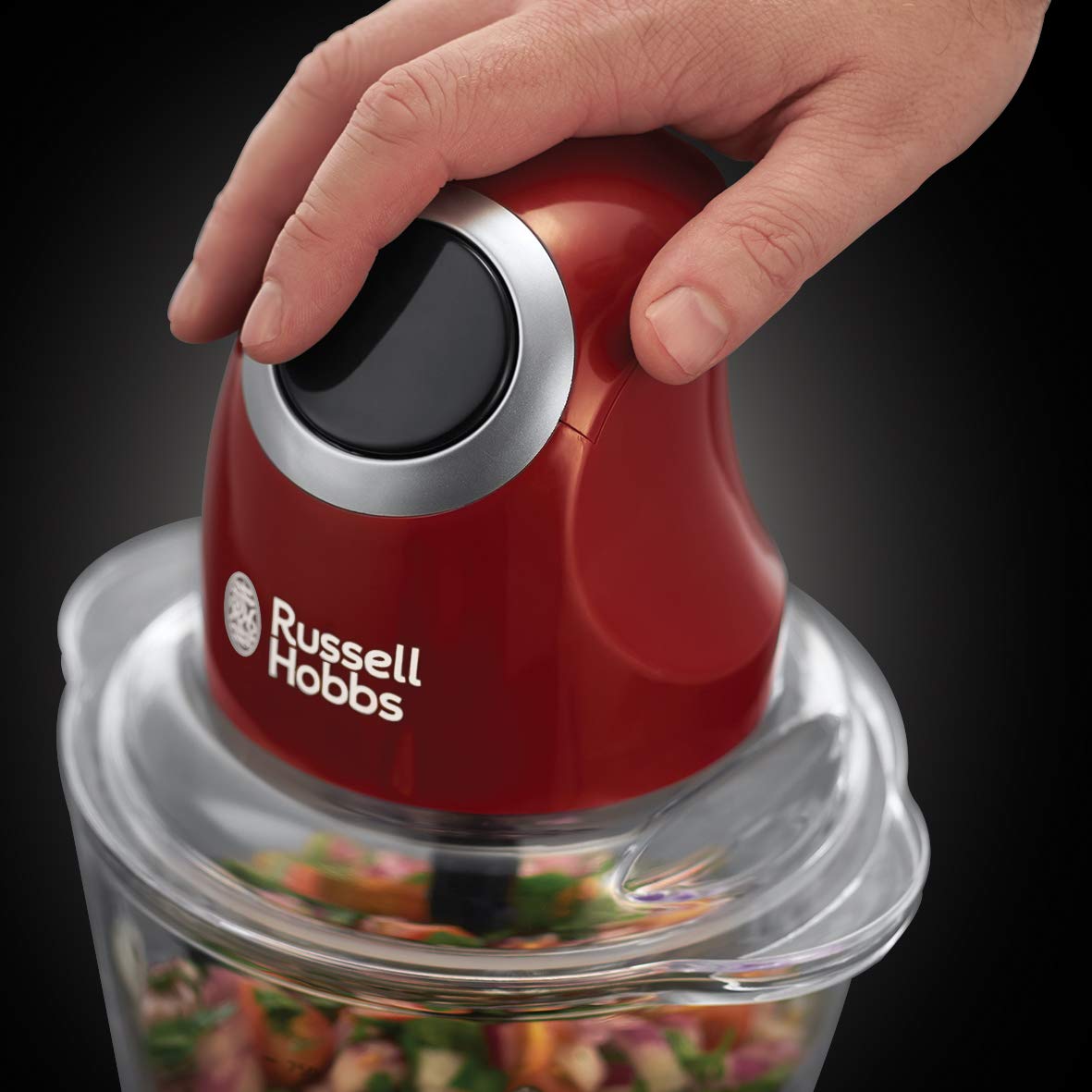 Russell Hobbs Zerkleinerer Mini Elektrisch, 500 ml Glasbehälter, 24660-56