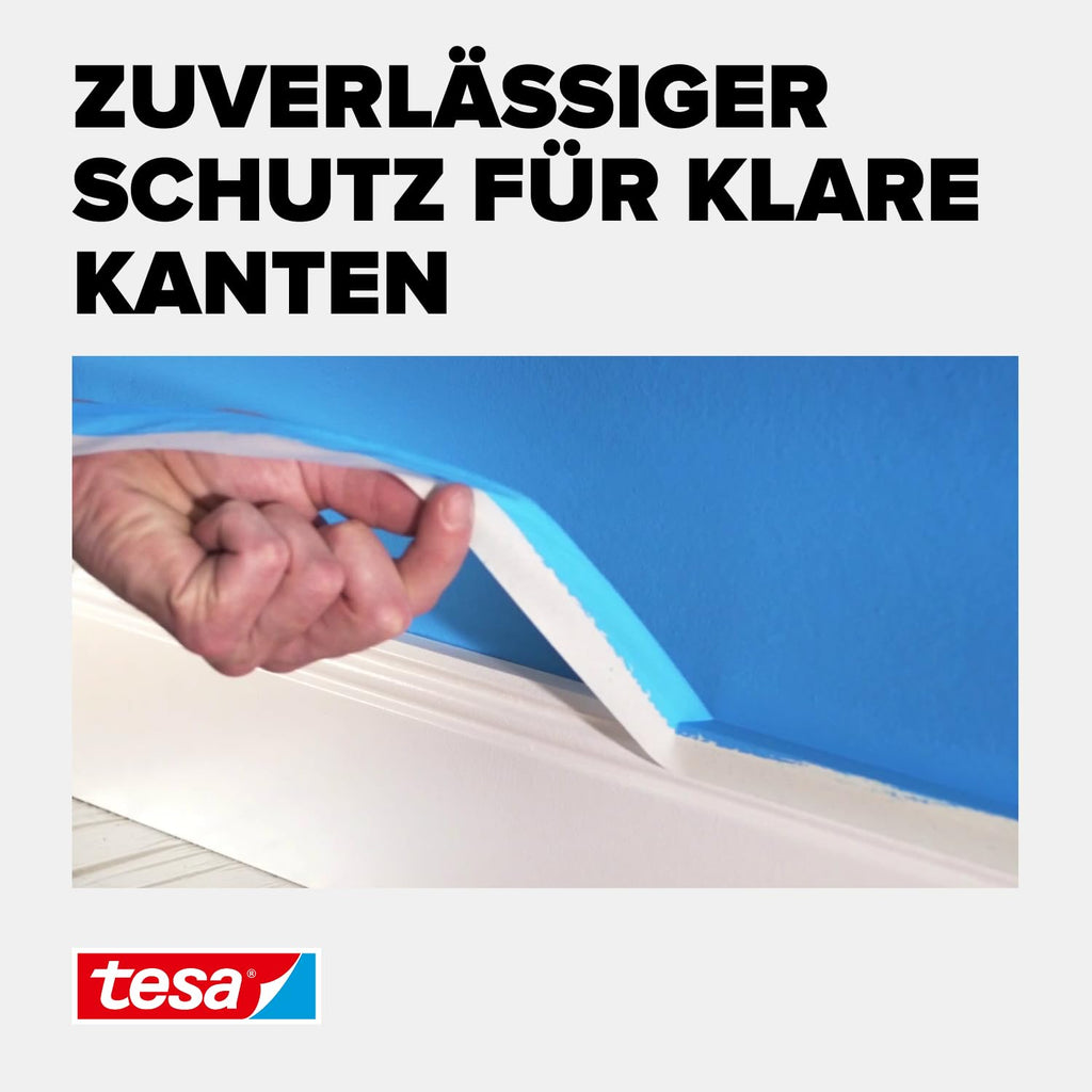 tesa Standard 05086-00000-00 Abdeckband 50m x 25mm, Gelb