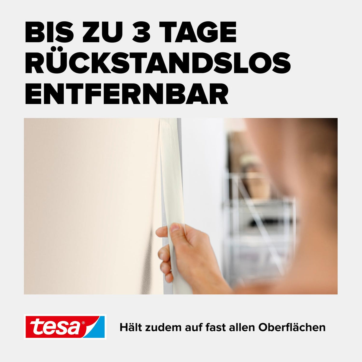 tesa Standard 05086-00000-00 Abdeckband 50m x 25mm, Gelb