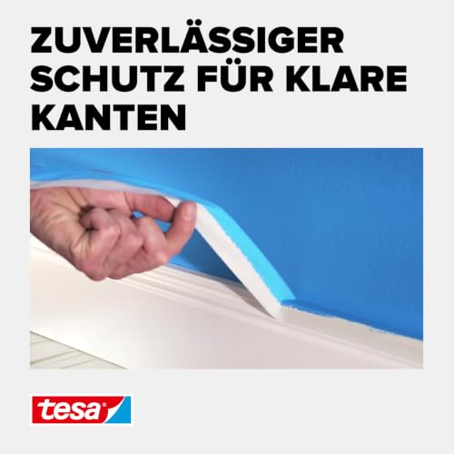 tesa Standard 05086-00000-00 Abdeckband 50m x 25mm, Gelb