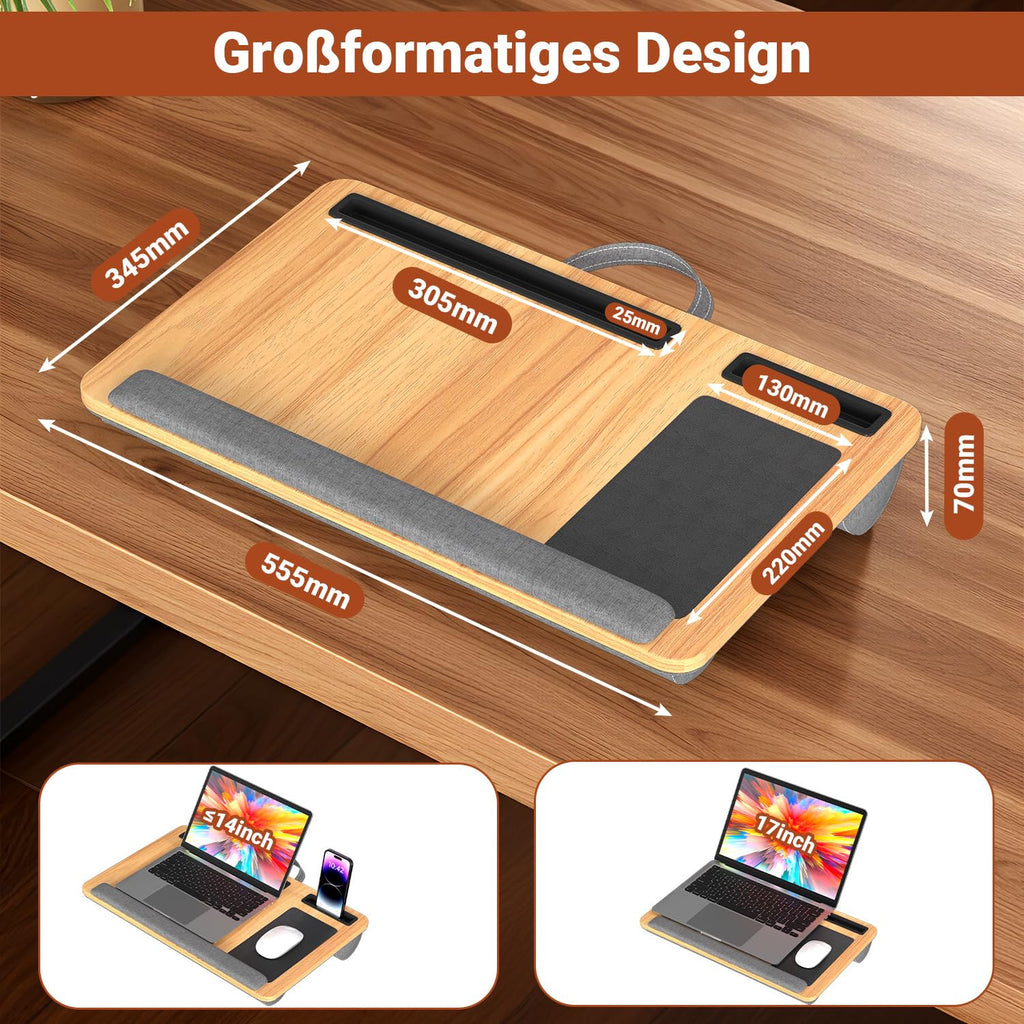 Laptopkissen Groß & Ergonomisch bis 17 Zoll