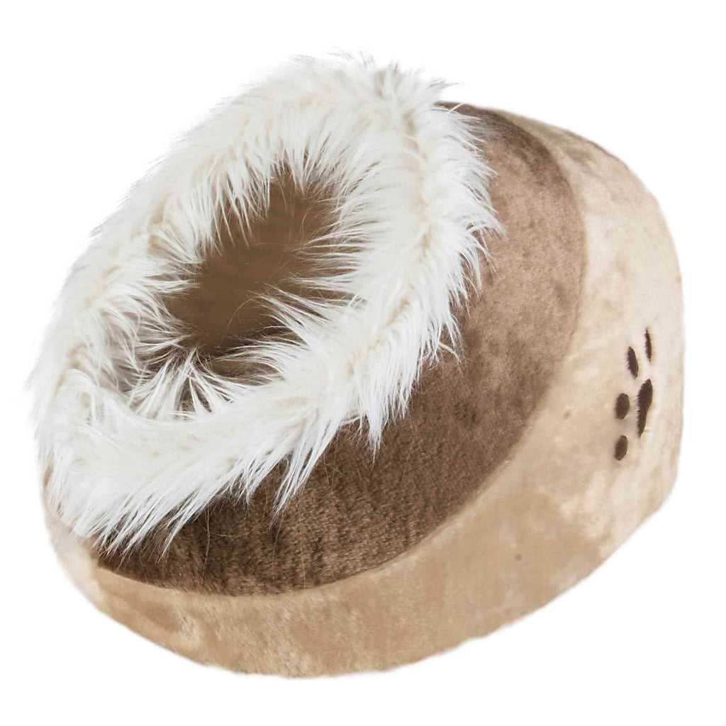 TRIXIE Katzenhöhle Minou, waschbar – 41 x 30 x 50 cm, beige/braun