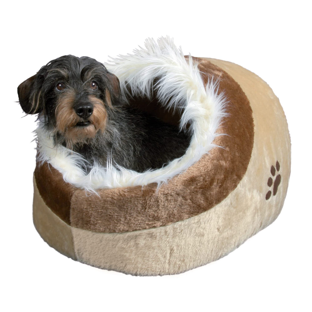 TRIXIE Katzenhöhle Minou, waschbar – 41 x 30 x 50 cm, beige/braun