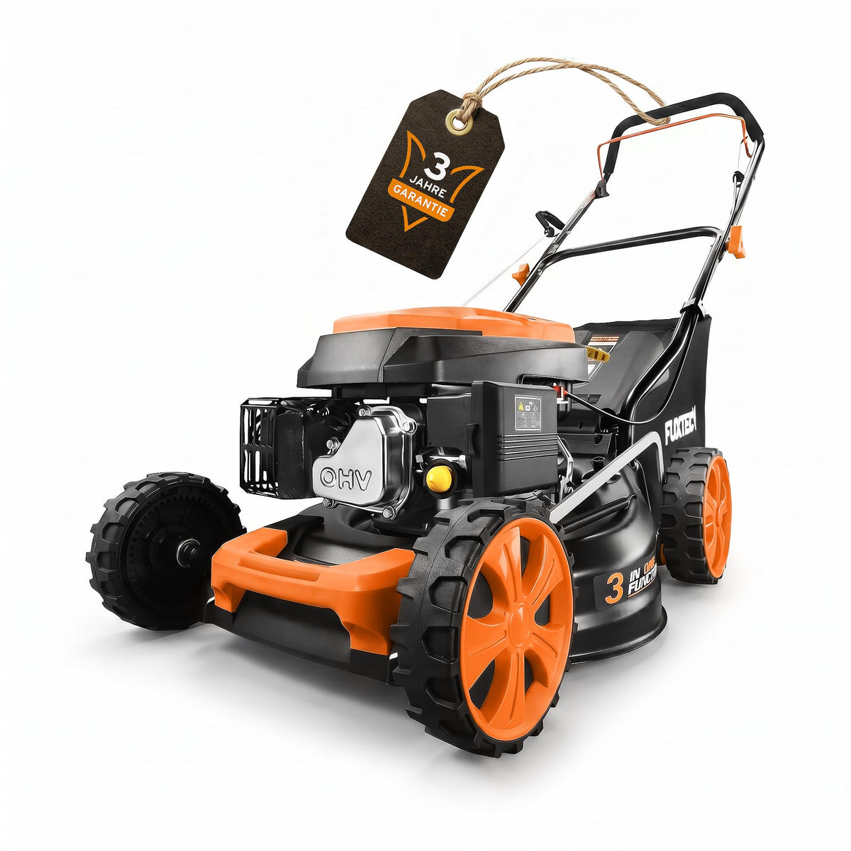 FUXTEC Benzin Rasenmäher FX-RM4646ECO • 3,5 PS • 46 cm Schnittbreite