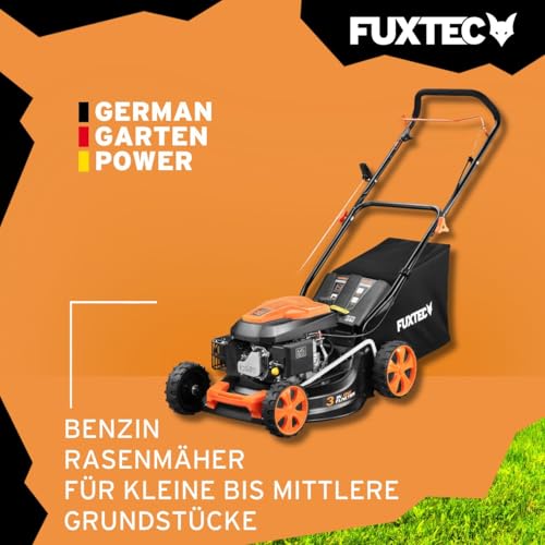 FUXTEC Benzin Rasenmäher FX-RM4646ECO • 3,5 PS • 46 cm Schnittbreite