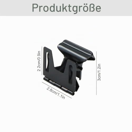 Kartenhalter MemoHalter Beschriftungsclip Preisschild Schildhalter - Clip aus Metall, 5.2*2.8cm, Tischkartenhalter für Preisauszeichnung Fotohalter Hochzeit Memo Bilder Büro Geburtstag. 10PCS Schwarz